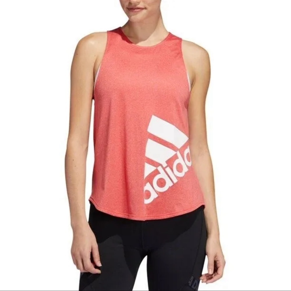 ❤️ Adidas Pink Women's Disruptor Workout Logo Tank Top Size Small (D173)